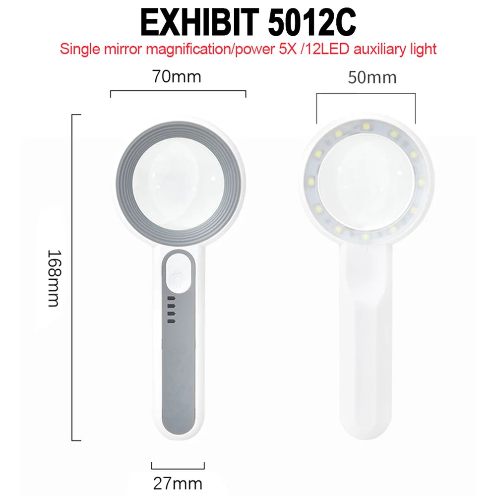 30 X Handheld Rechargeable Magnifying glass.