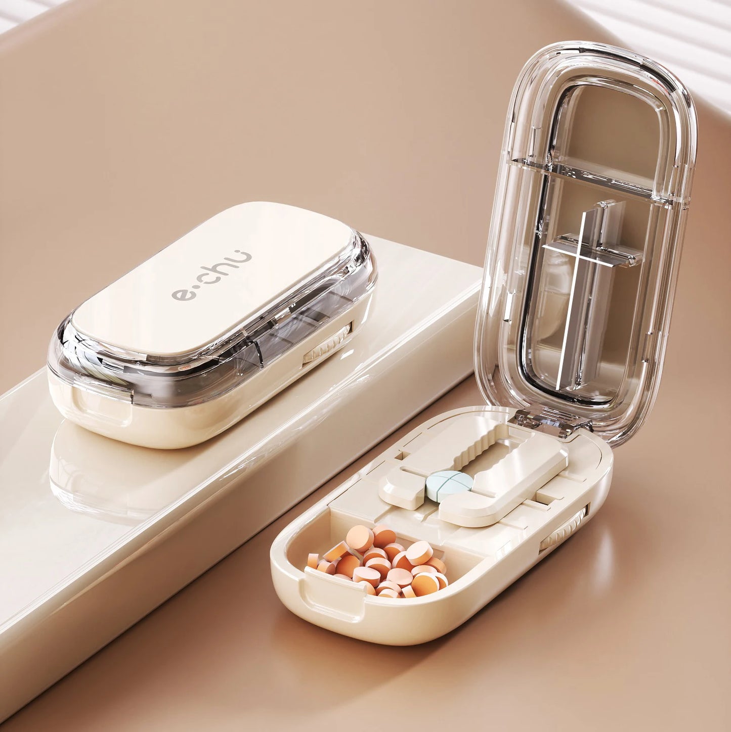 Quartering Pill Cutter & Storage Box