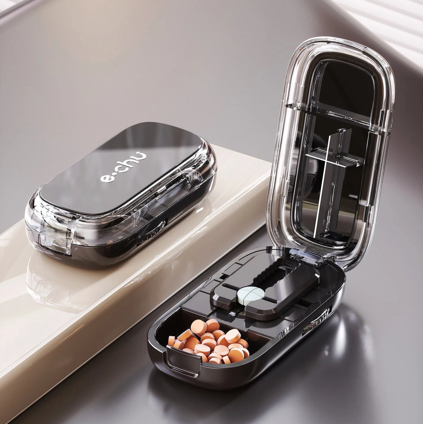 Quartering Pill Cutter & Storage Box