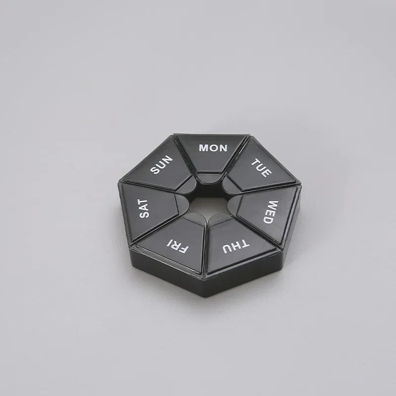 Small Portable Travel Vitamin Pill Box.