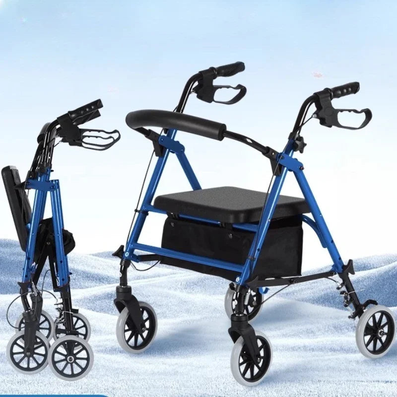Heavy-Duty Senior Mobility Push Cart.