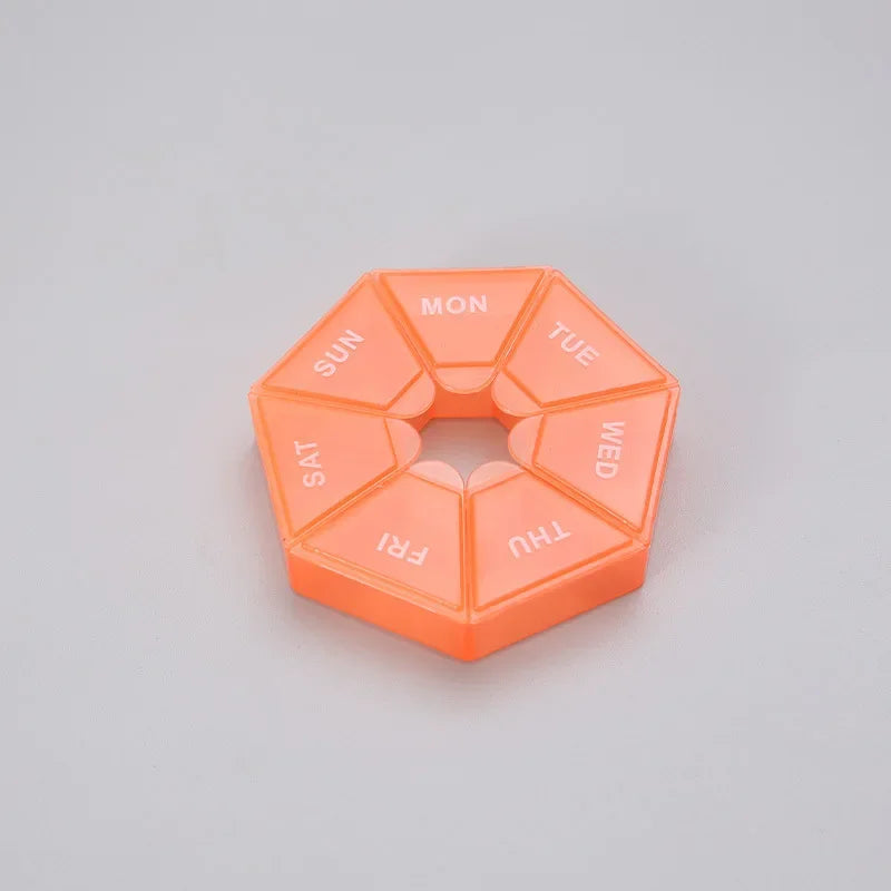 Small Portable Travel Vitamin Pill Box.