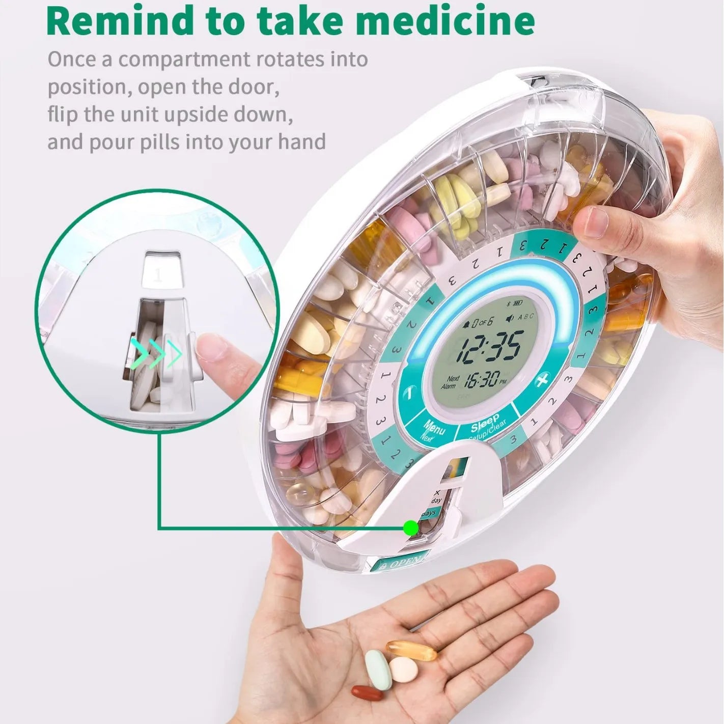 Electronic Clock / Medicine Box for Pill Storage.