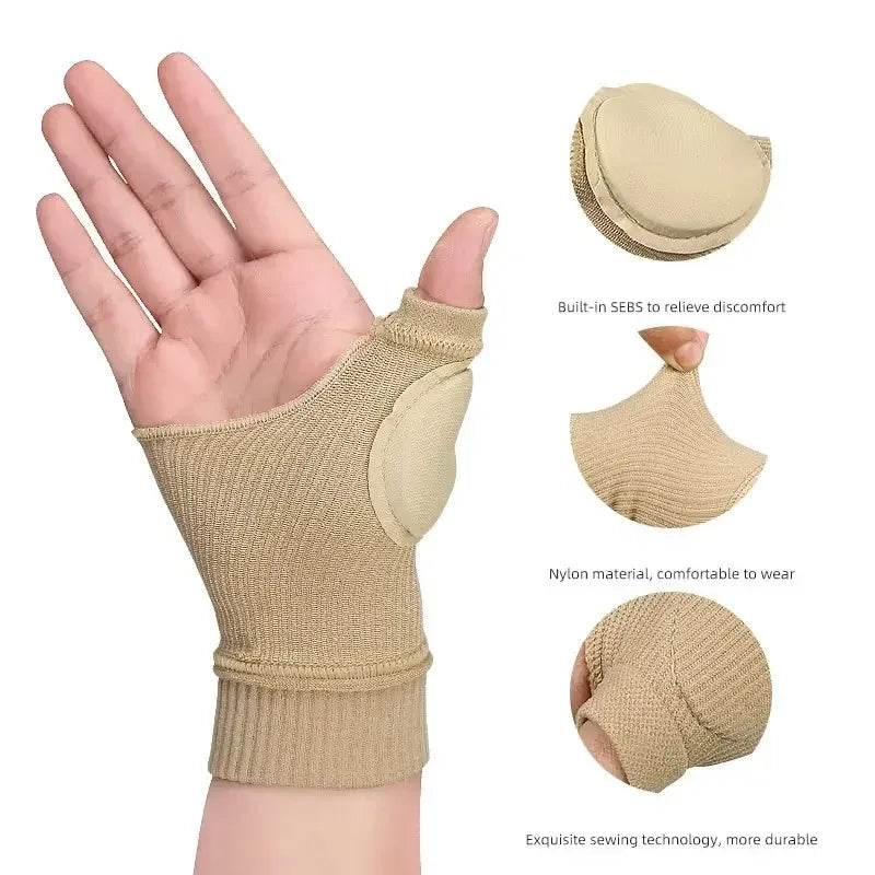 1 Pair Breathable Wrist Thumb Compression Arthritis Gloves.