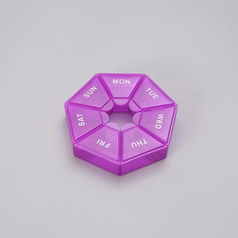 Small Portable Travel Vitamin Pill Box.
