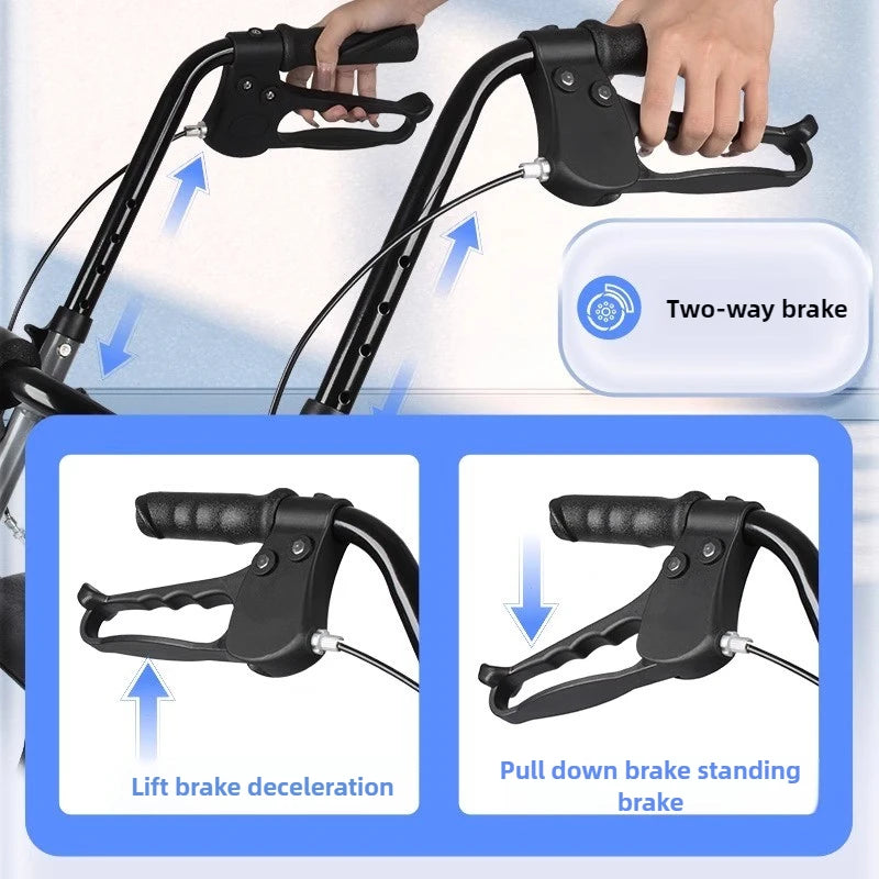 ‌Heavy-Duty Senior Mobility Push Cart.