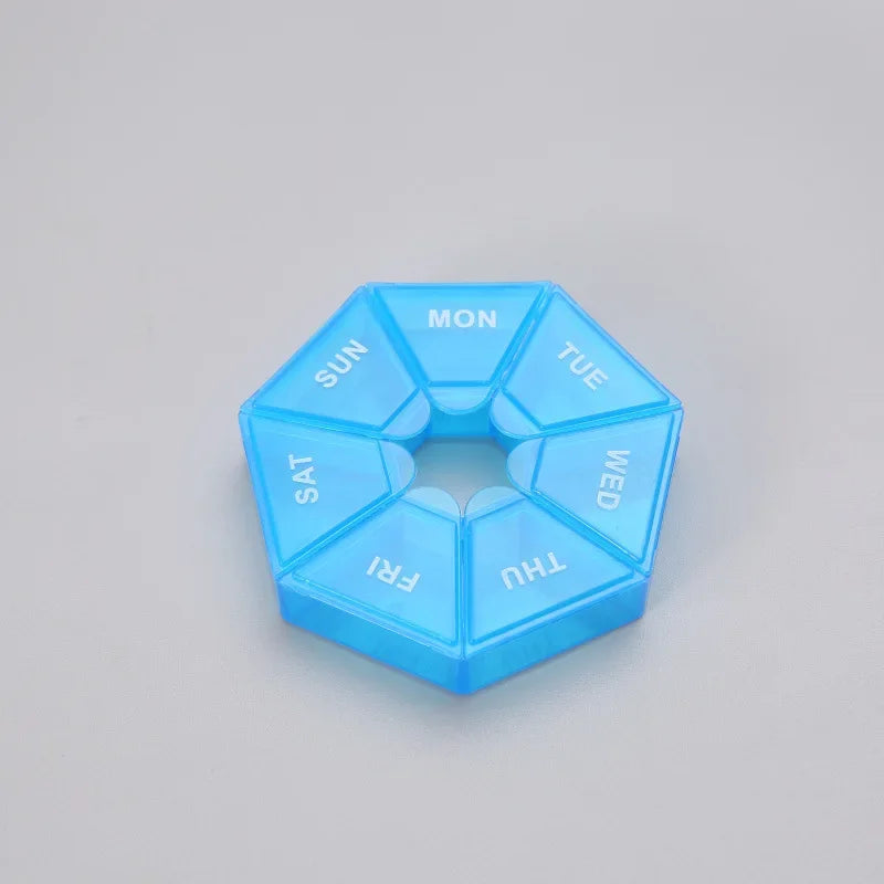 Small Portable Travel Vitamin Pill Box.