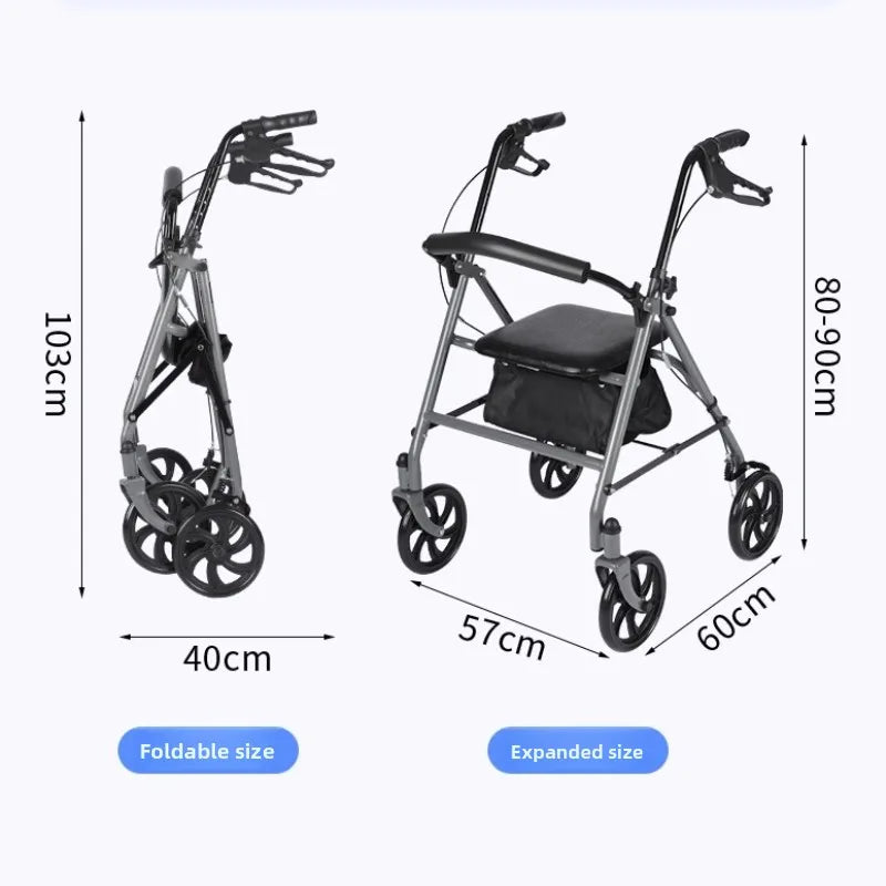‌Heavy-Duty Senior Mobility Push Cart.