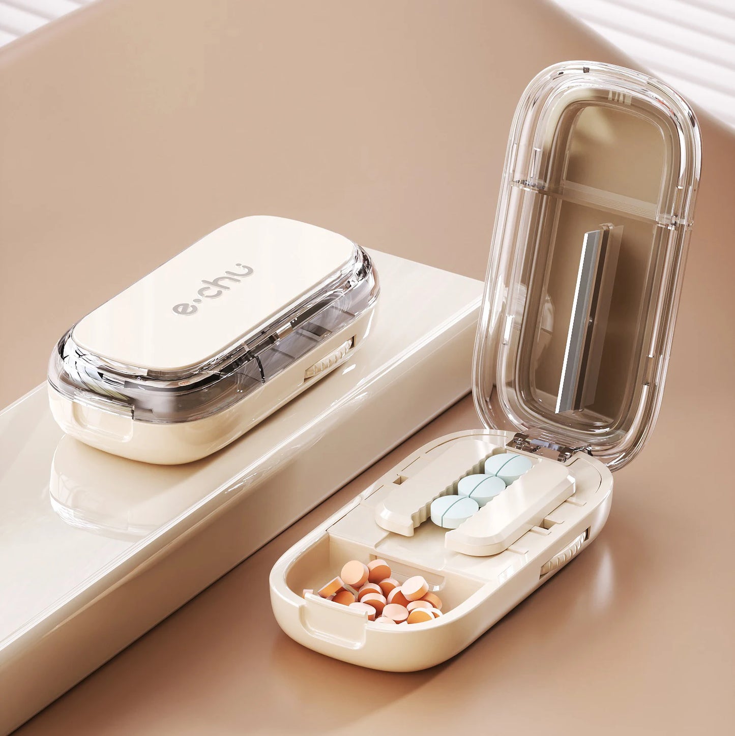 Quartering Pill Cutter & Storage Box