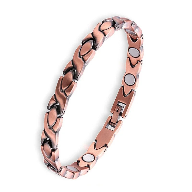 Health Care Titanium Steel Double Row Magnetic Bracelet.