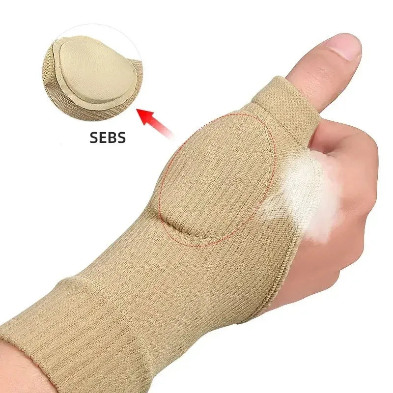 1 Pair Breathable Wrist Thumb Compression Arthritis Gloves.