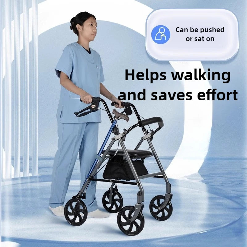 ‌Heavy-Duty Senior Mobility Push Cart.