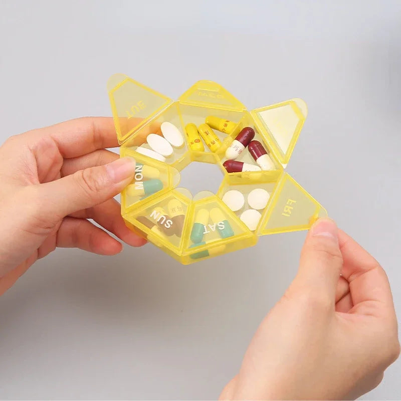 Small Portable Travel Vitamin Pill Box.