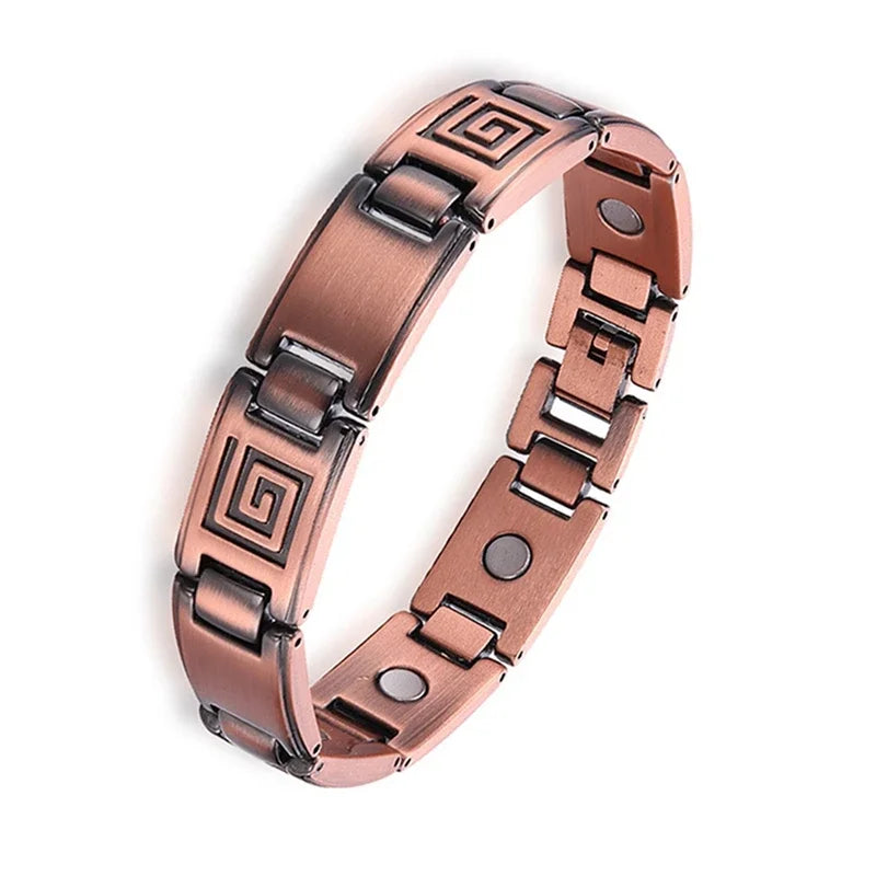 Health Care Titanium Steel Double Row Magnetic Bracelet.