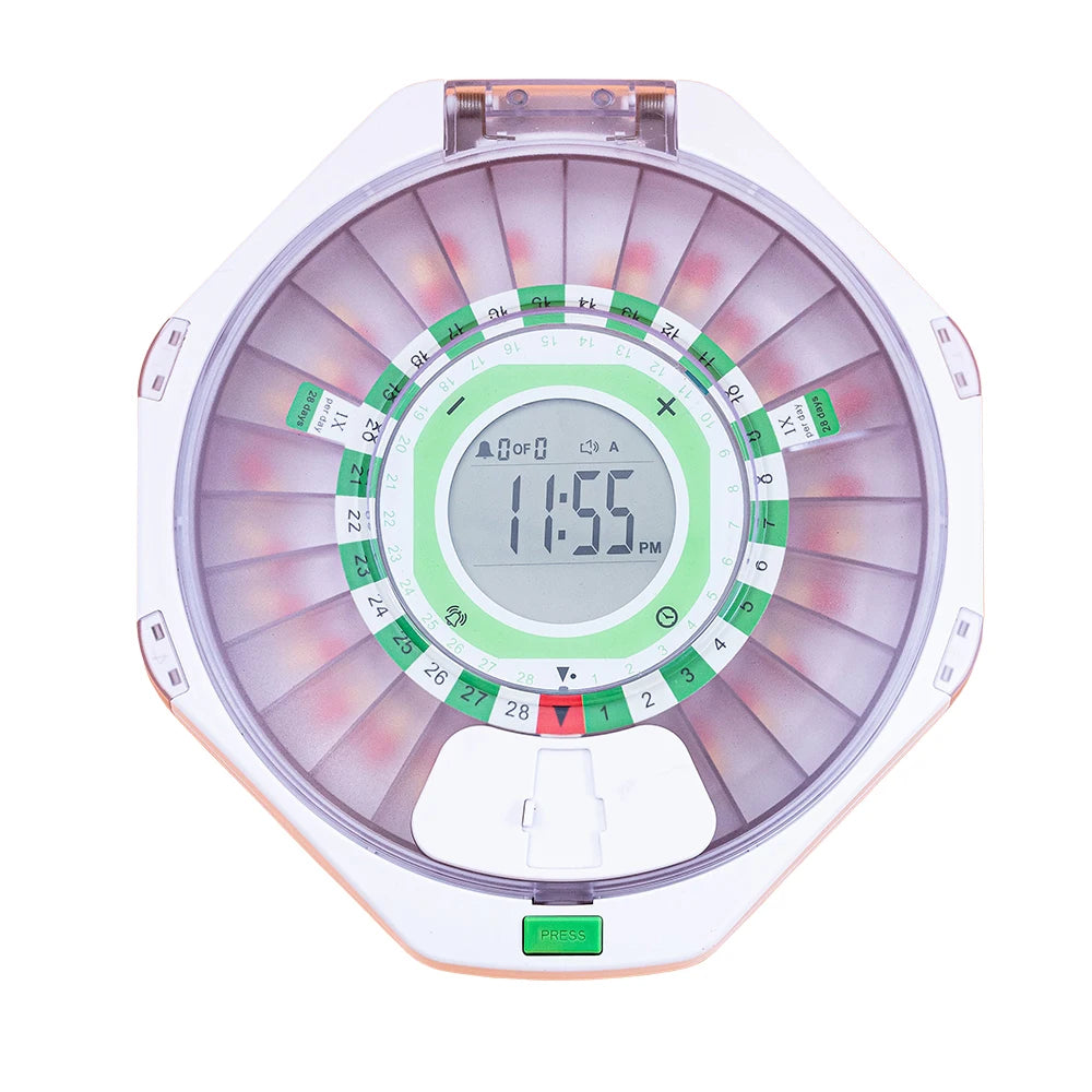 Smart Pill Dispenser Pill Box Organizer.