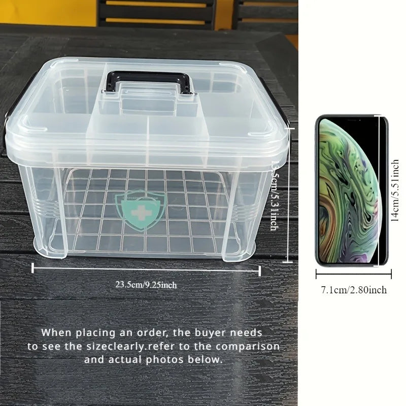 1 PC Double-layer Pill Boxes.