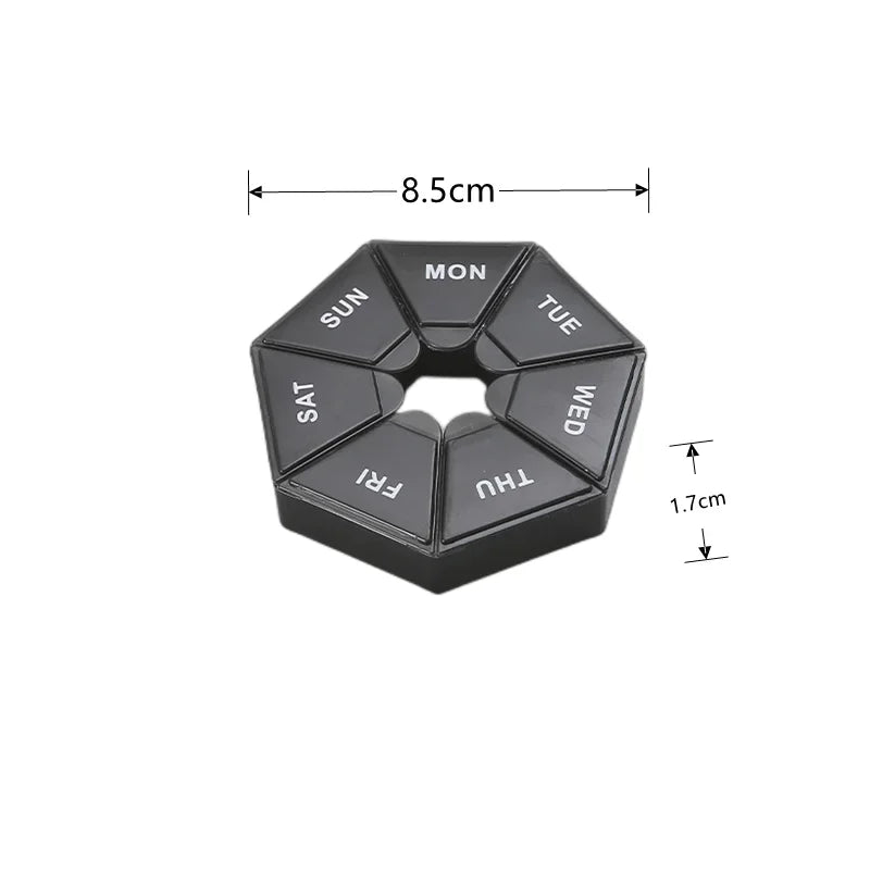Small Portable Travel Vitamin Pill Box.