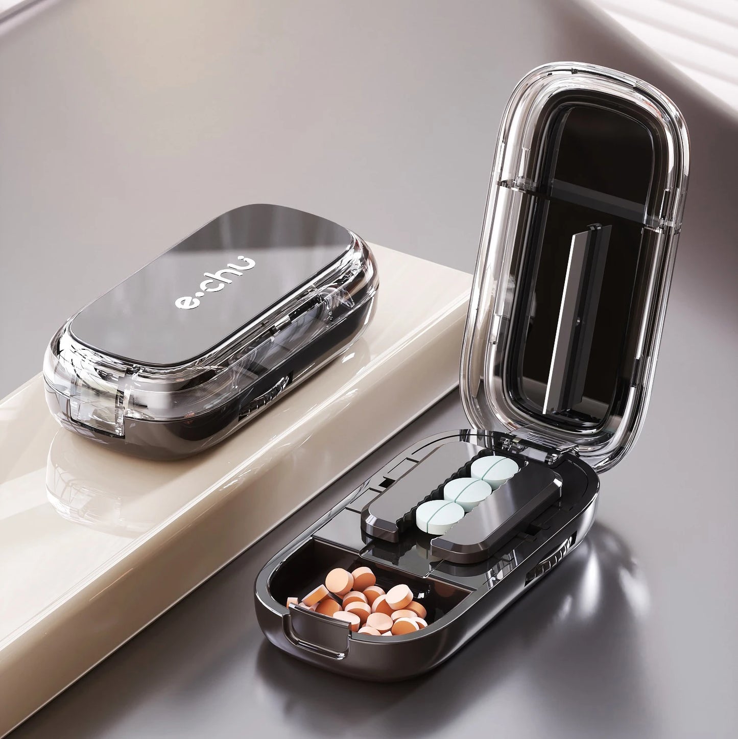 Quartering Pill Cutter & Storage Box