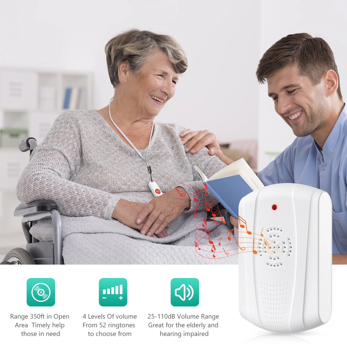 Wireless SOS Emergency/Panic Pager for Home Setting