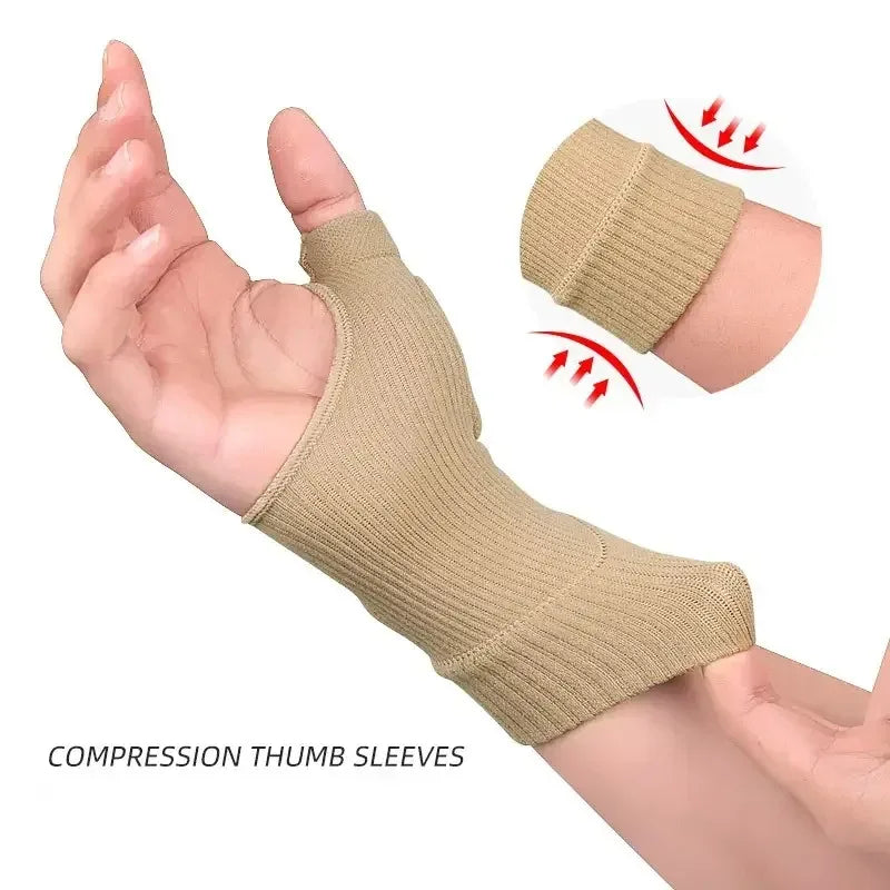 1 Pair Breathable Wrist Thumb Compression Arthritis Gloves.