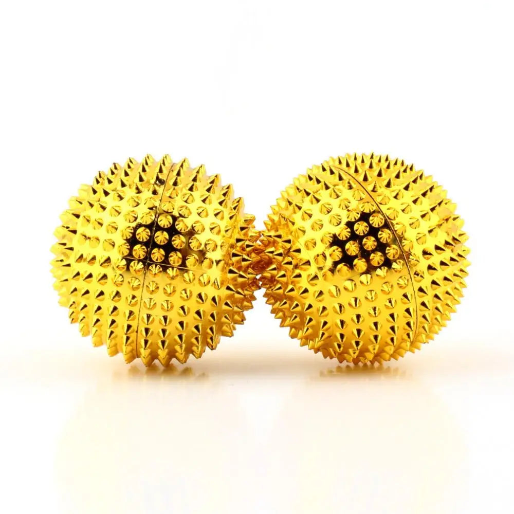 2 pcs Hand and Palm Magnetic Acupoint Acupuncture Massage Ball.