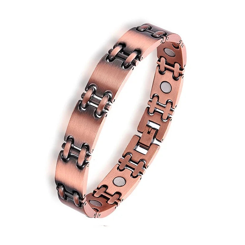 Health Care Titanium Steel Double Row Magnetic Bracelet.